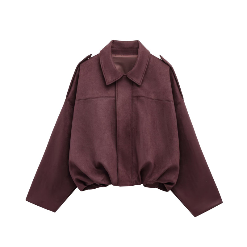 🧥 50% OFF NOW! ✨ Women's Suede-Like Cropped Bomber Jacket – Soft Fabric, Modern Silhouette & Versatile Style 👜