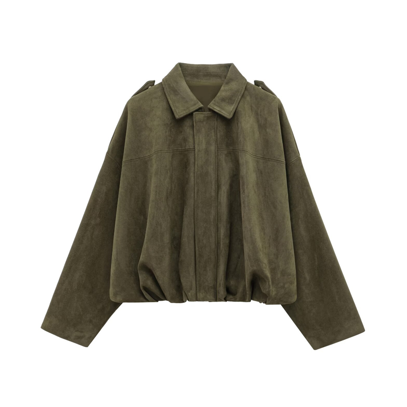 🧥 50% OFF NOW! ✨ Women's Suede-Like Cropped Bomber Jacket – Soft Fabric, Modern Silhouette & Versatile Style 👜
