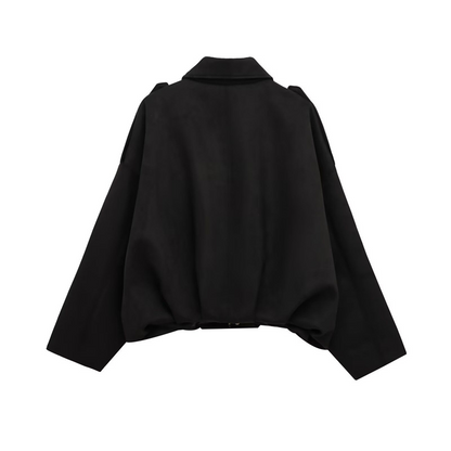 🧥 50% OFF NOW! ✨ Women's Suede-Like Cropped Bomber Jacket – Soft Fabric, Modern Silhouette & Versatile Style 👜