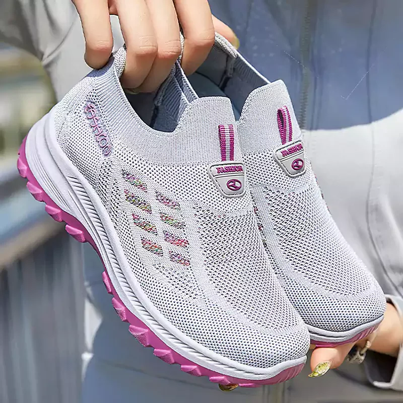 🎉 2026 Sale — Over 38,100 Sold!👟 Fly Knit Woven Orthopedic Arch Support Slip‑on Shoes
