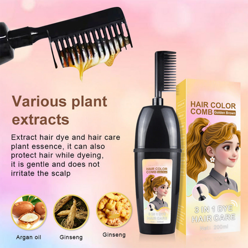 💇‍♀️ 3-in-1 Hair Color Comb | Color, Blend & Apply in One – Easy to Use at Home