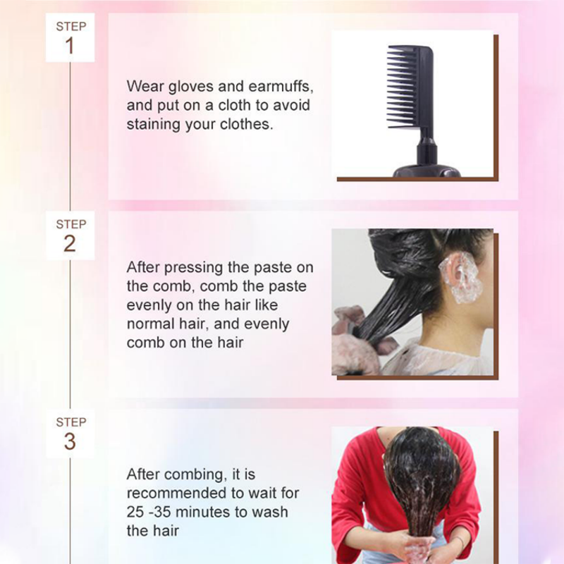 💇‍♀️ 3-in-1 Hair Color Comb | Color, Blend & Apply in One – Easy to Use at Home