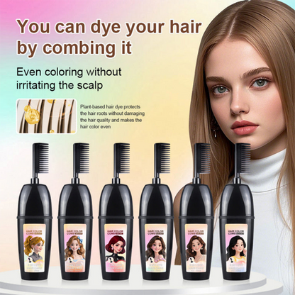 💇‍♀️ 3-in-1 Hair Color Comb | Color, Blend & Apply in One – Easy to Use at Home