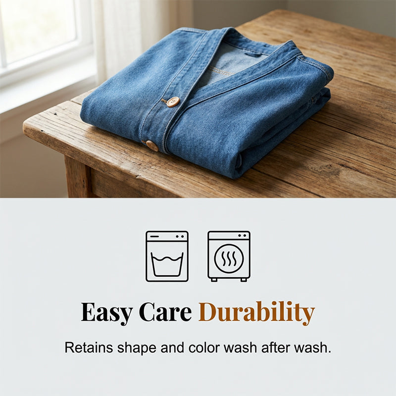 🎁New Arrival 50% OFF💥Women's Classic Button Front Denim Jacket🧥