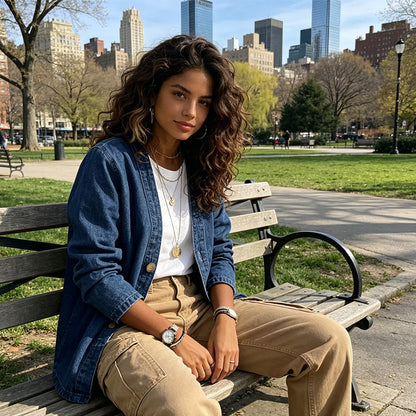 🎁New Arrival 50% OFF💥Women's Classic Button Front Denim Jacket🧥