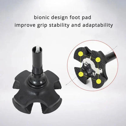 🔥💥 Aluminum Alloy LED Light Anti-Skid Folding Walking Stick 💥👵