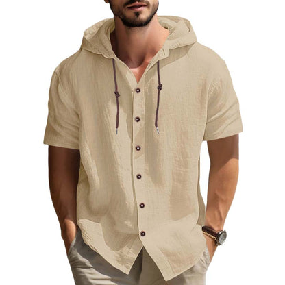 🔥2026 New Arrival ＆ Hot Sale ＆ 50％ Off🔥Men's Casual Short Sleeve Hoodie Shirt