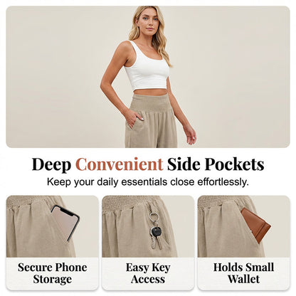 ⏰🔥LIMITED TIME 50% OFF! 🌿 Boho Style Ruffle Trim Lounge Pants for Women – Flowy, Comfortable & Perfect for Relaxed Chic Looks ✨💃