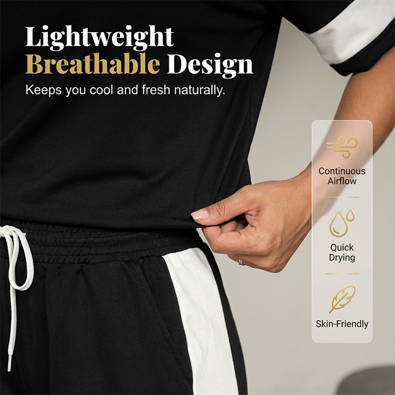 Women’s Comfortable Drawstring Waist Pant Set