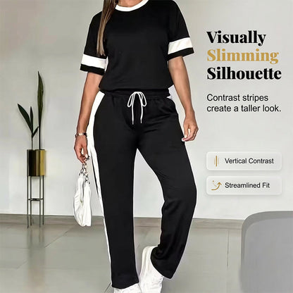 Women’s Comfortable Drawstring Waist Pant Set