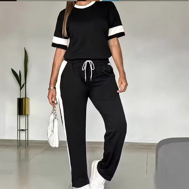 Women’s Comfortable Drawstring Waist Pant Set