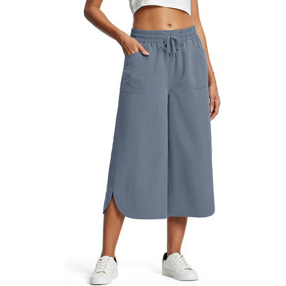 🥳SUMMER HOT SALE🥳💞50K+ SOLD!💥50% OFF! 🔥2026 New Collection Women's Solid-Color Loose-Fit Cropped Pants🔥