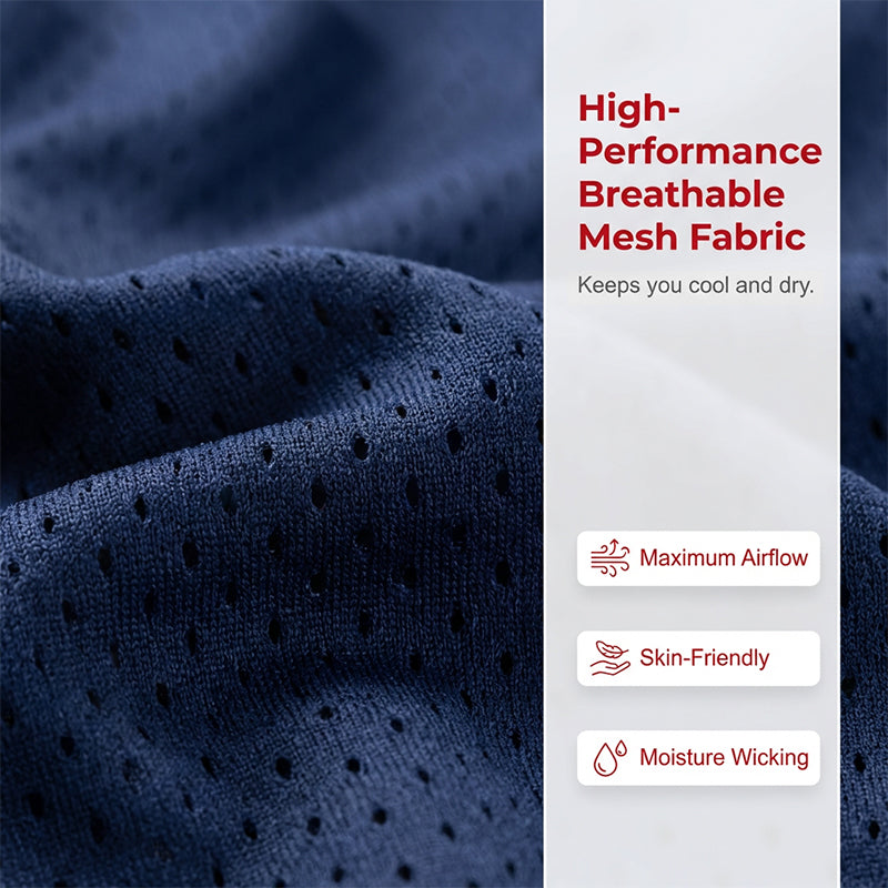 Men's Athletic Performance Shorts with Zipper Pockets