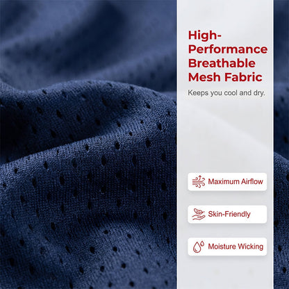 Men's Athletic Performance Shorts with Zipper Pockets