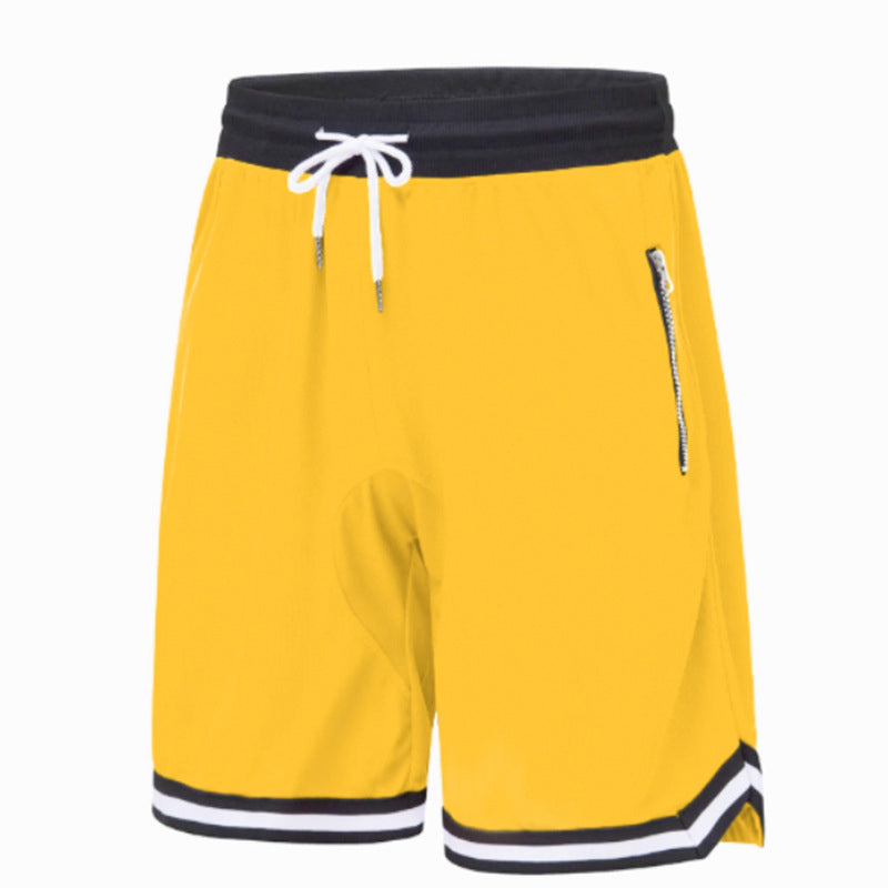 Men's Athletic Performance Shorts with Zipper Pockets
