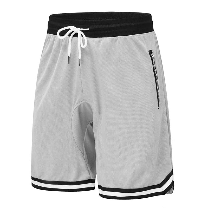 Men's Athletic Performance Shorts with Zipper Pockets