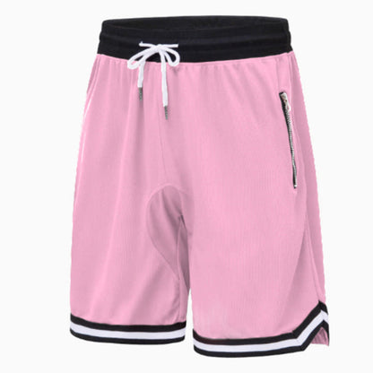 Men's Athletic Performance Shorts with Zipper Pockets