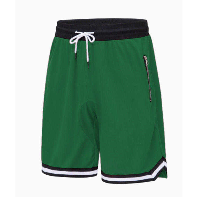Men's Athletic Performance Shorts with Zipper Pockets