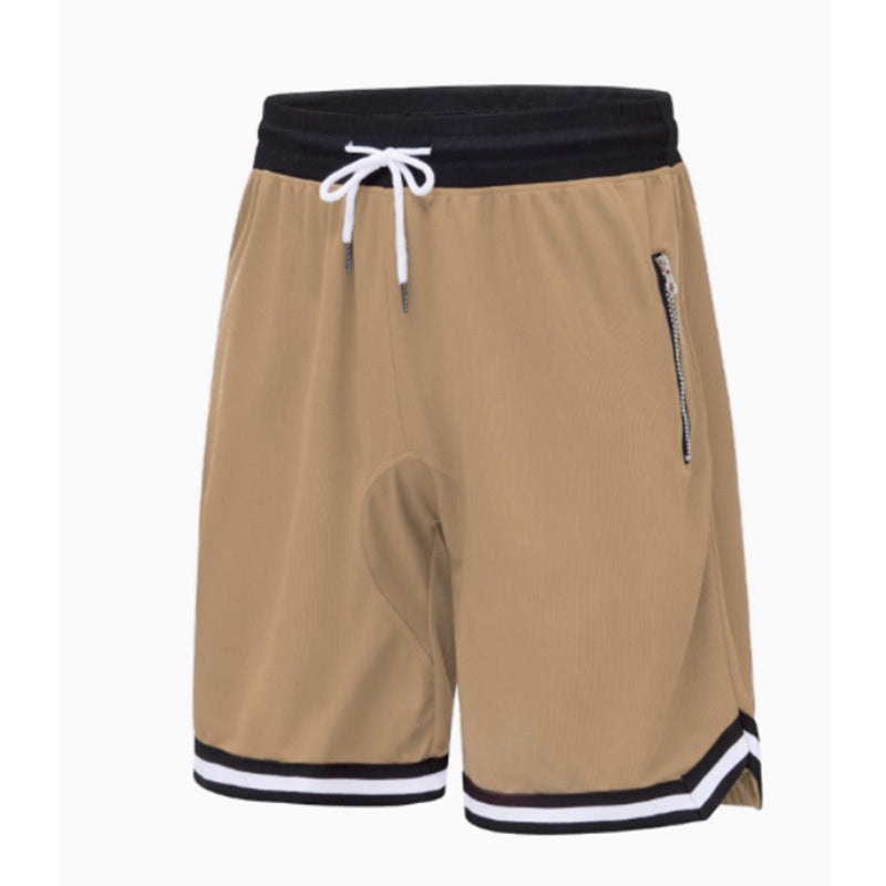 Men's Athletic Performance Shorts with Zipper Pockets