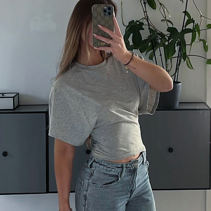 ⏰ Limited 50% Off🔥！！🌸✨ Women's Summer Chic Fitted Waist Tee