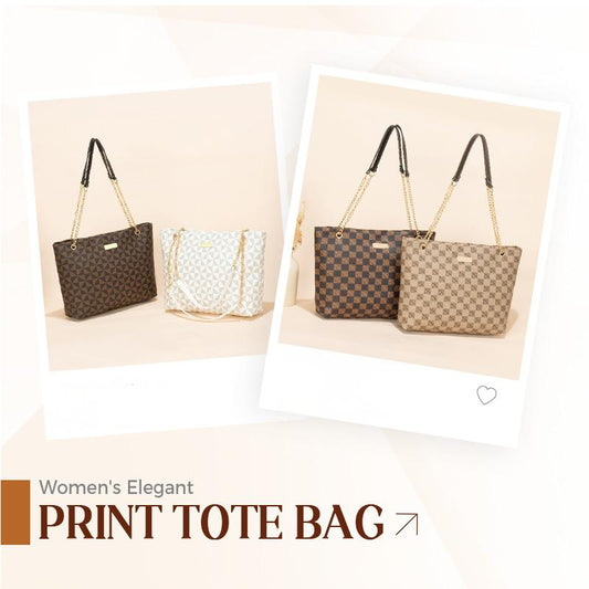 Women's Elegant Print Tote Bag