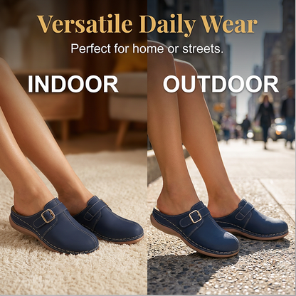 Women's Vintage Buckle Slip-On Clogs