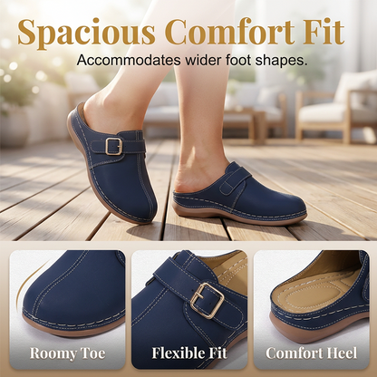 Women's Vintage Buckle Slip-On Clogs