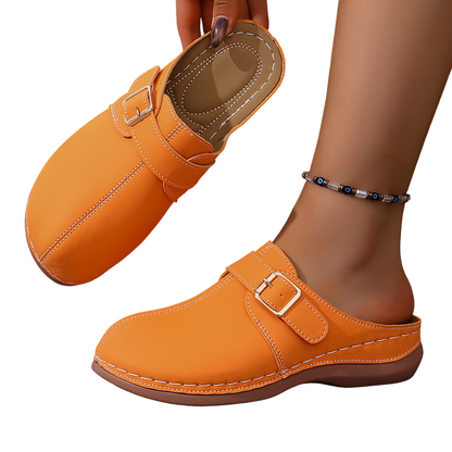 Women's Vintage Buckle Slip-On Clogs