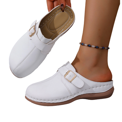 Women's Vintage Buckle Slip-On Clogs