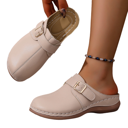Women's Vintage Buckle Slip-On Clogs