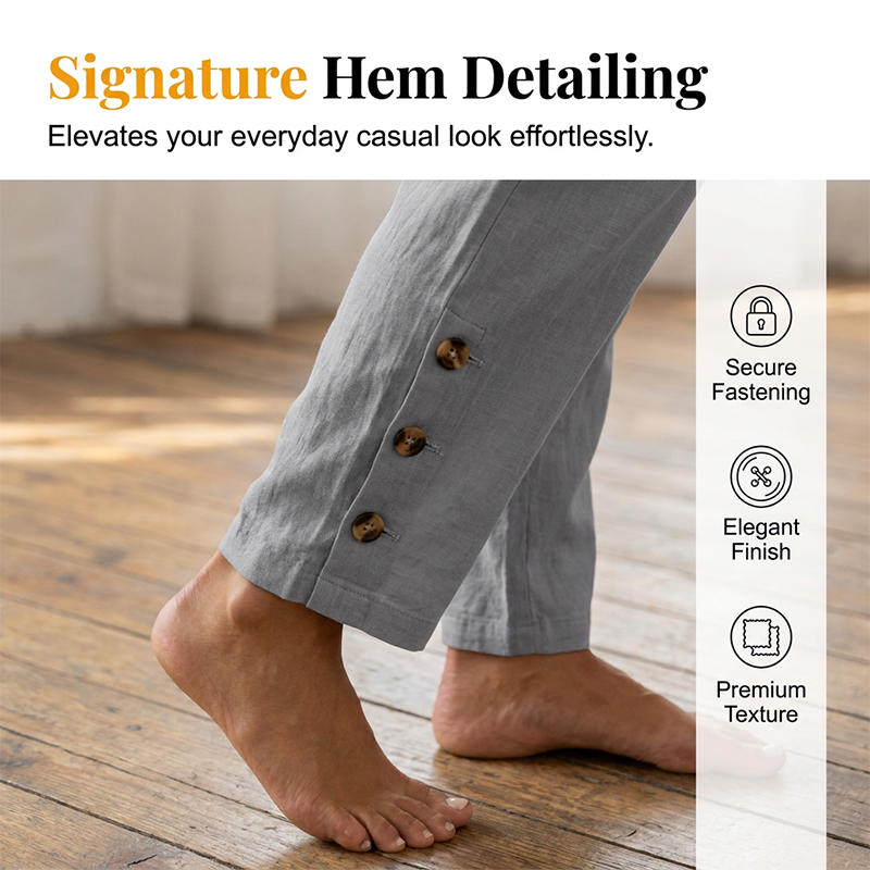 🌿 Ultra-Comfort Drawstring Pants Designed for All-Day Wear  Soft Breathable Fabric with Relaxed Fit & Functional Pockets