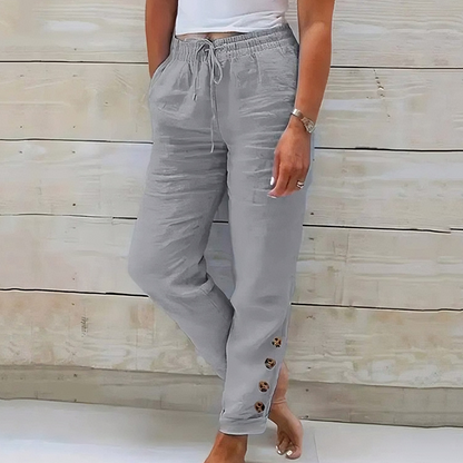 🌿 Ultra-Comfort Drawstring Pants Designed for All-Day Wear  Soft Breathable Fabric with Relaxed Fit & Functional Pockets