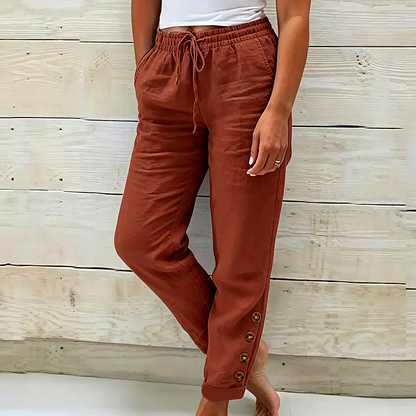 🌿 Ultra-Comfort Drawstring Pants Designed for All-Day Wear  Soft Breathable Fabric with Relaxed Fit & Functional Pockets