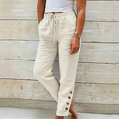 🌿 Ultra-Comfort Drawstring Pants Designed for All-Day Wear  Soft Breathable Fabric with Relaxed Fit & Functional Pockets
