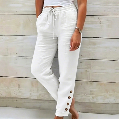🌿 Ultra-Comfort Drawstring Pants Designed for All-Day Wear  Soft Breathable Fabric with Relaxed Fit & Functional Pockets