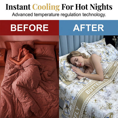 🔥Hot Sale 50% OFF🔥3-Piece Cooling Summer Bed Sheet Set