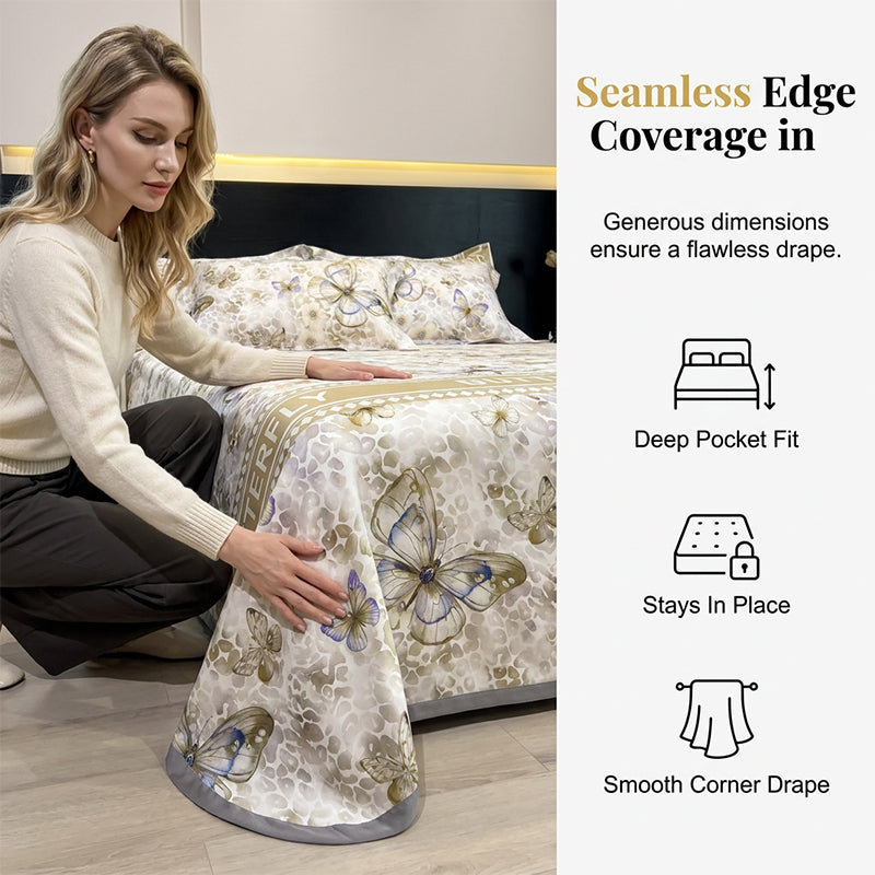 🔥Hot Sale 50% OFF🔥3-Piece Cooling Summer Bed Sheet Set