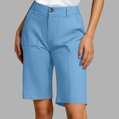 🔥New arrivals now on sale-Women's Solid Color Casual Shorts