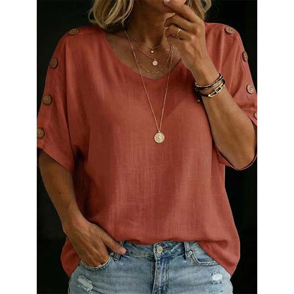 Women's Casual Scoop Neck Top
