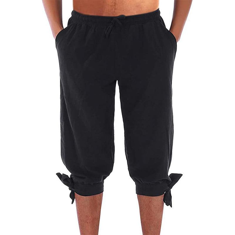 Men's Viking Pirate Pants with Lace-Up Legs