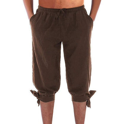 Men's Viking Pirate Pants with Lace-Up Legs