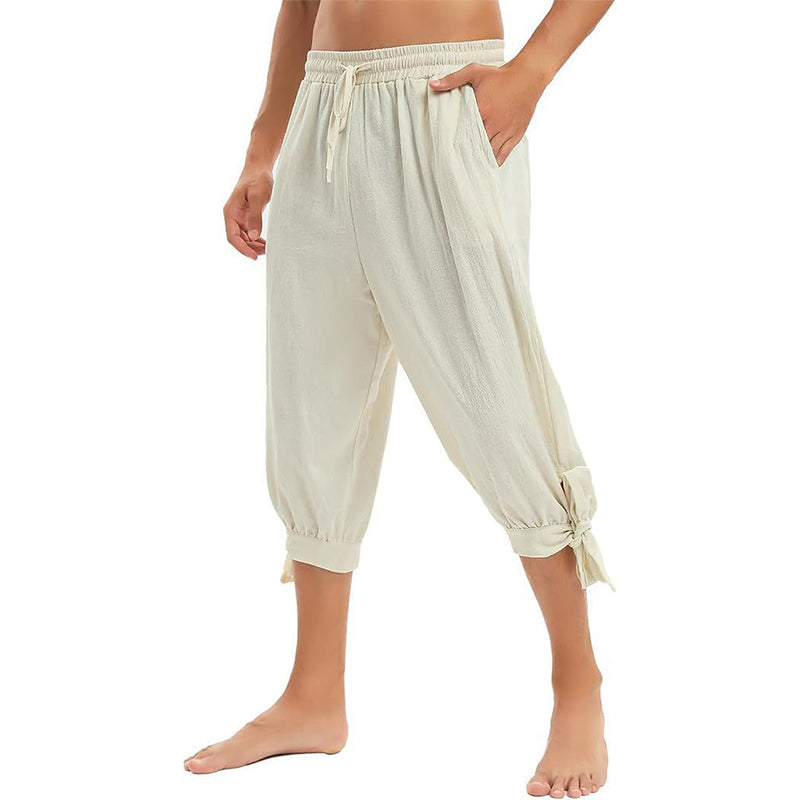 Men's Viking Pirate Pants with Lace-Up Legs