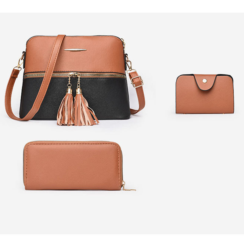 4-in-1 Color-Block Tote Bag Set