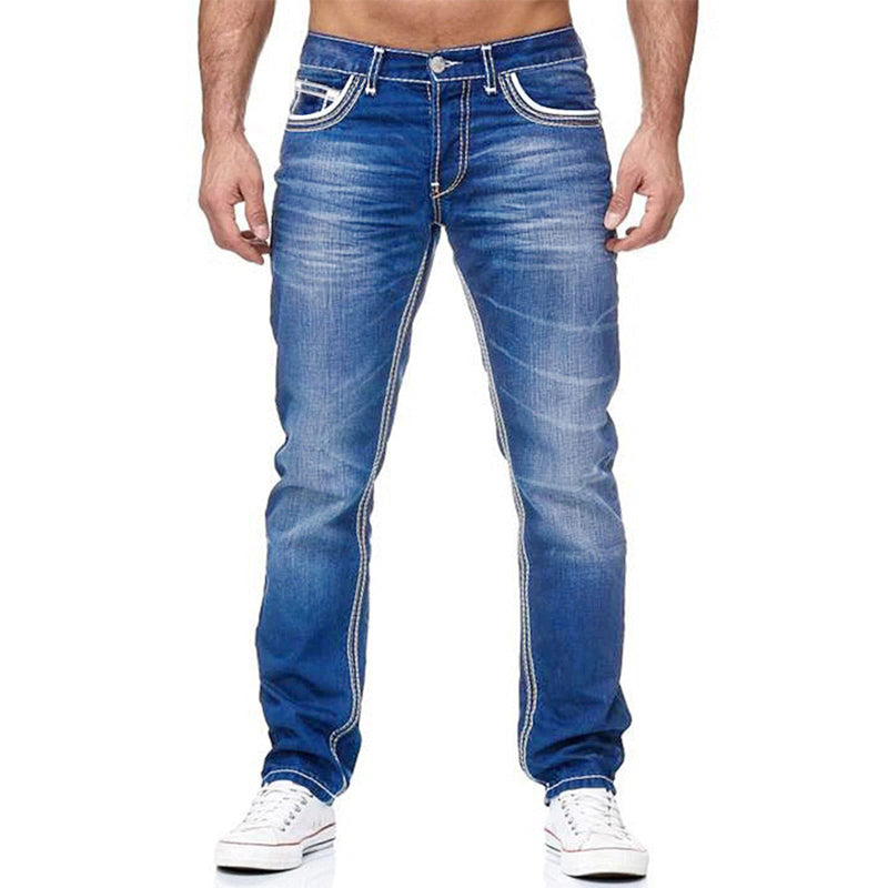 High-Stretch Double-Stitched Men's Jeans