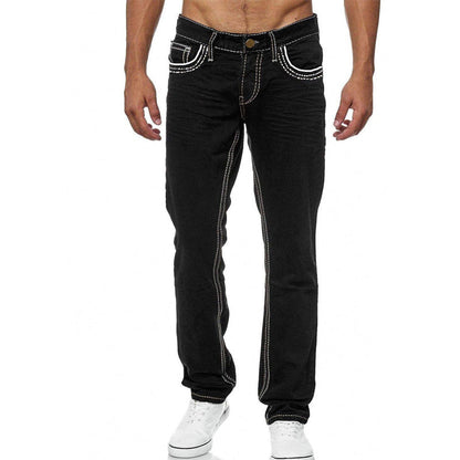 High-Stretch Double-Stitched Men's Jeans
