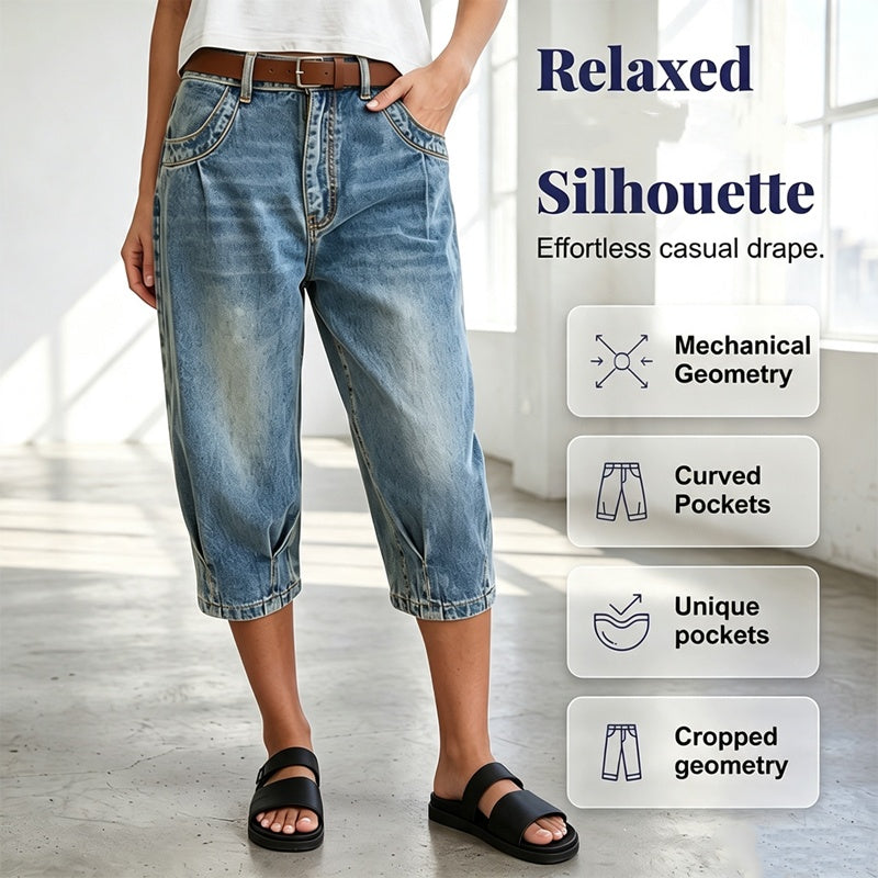 Women’s Vintage Capri Denim Jeans