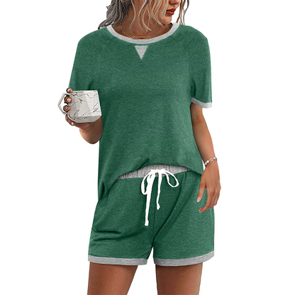 Women's Casual Top and Shorts Set