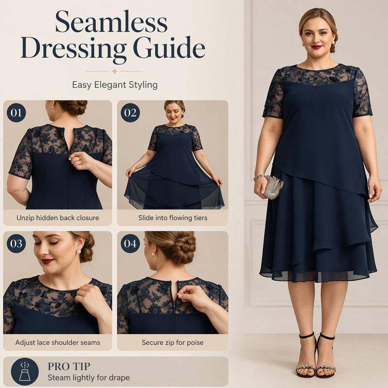 🌸Women's Elegant Plus Size Tiered Dress