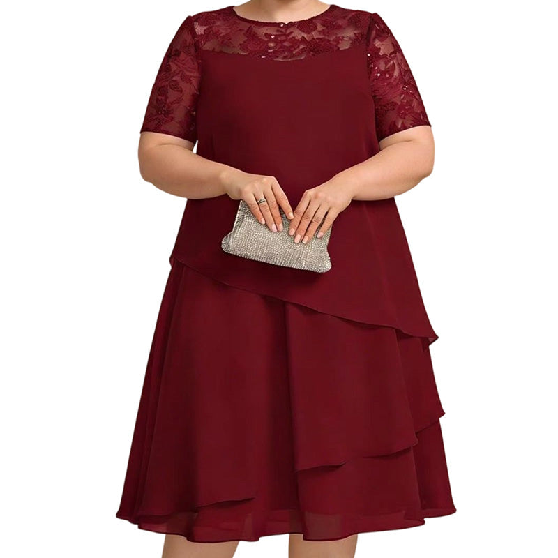 🌸Women's Elegant Plus Size Tiered Dress