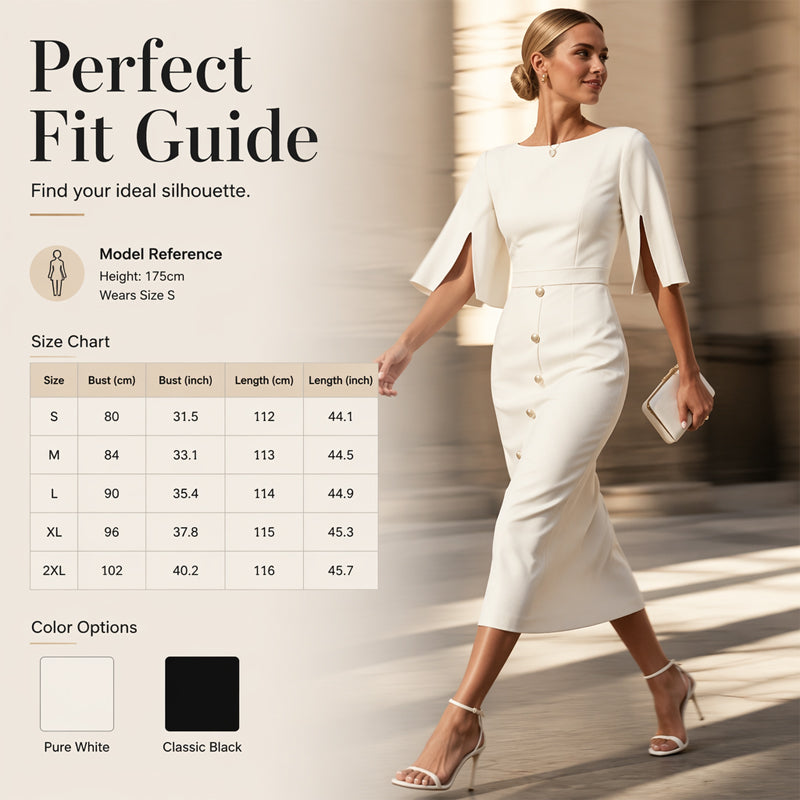 Women's Elegant Split Sleeve Dress